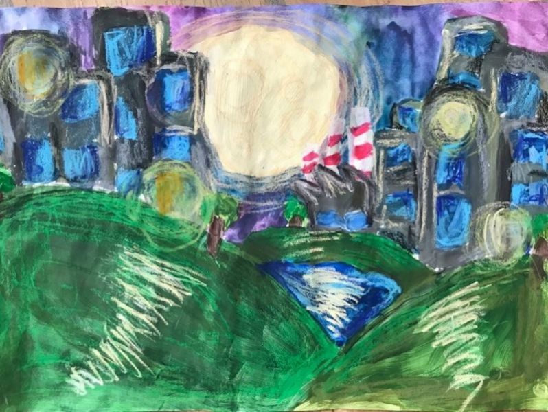 Vakare_Daraskaite_10_m._Elektrenu_pradine_mokykla_mokytoja_Snieguole_Norviliene